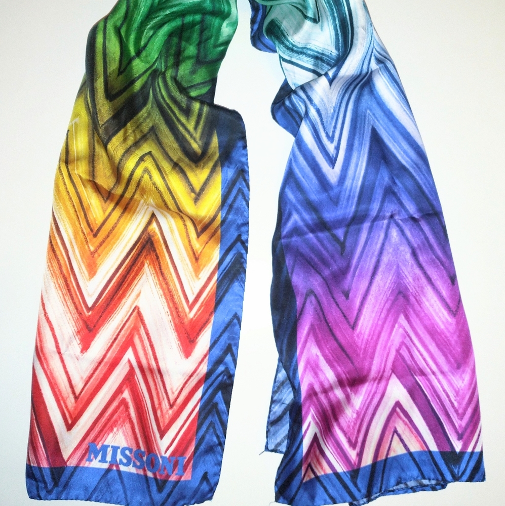 Missoni Rainbow Silk Scarf